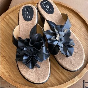 Born Sandals with black flower